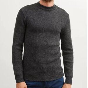 Magnifique Saint James Breton Sweater Dark Grey